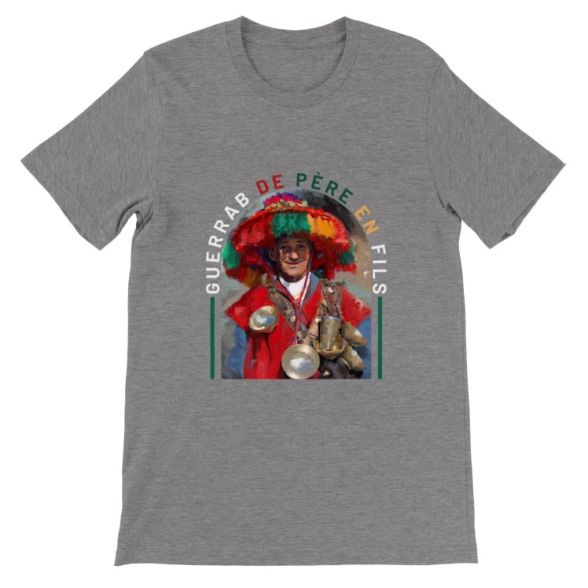 Tee shirt Guerrab de père en fils Maroc - Dark Gray Heather 