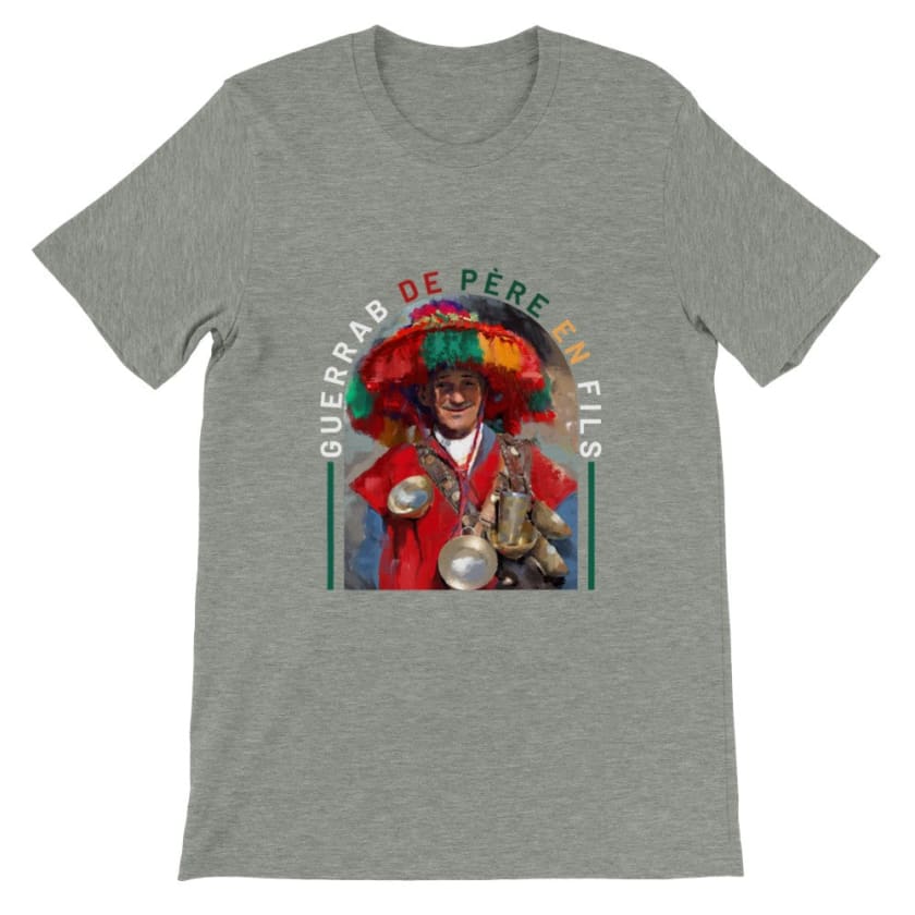 Tee shirt Guerrab de père en fils Maroc - Athletic Heather /