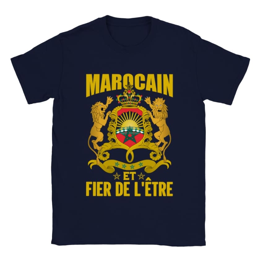 Tee shirt marocain fier - Bleu marine / S - Print Material