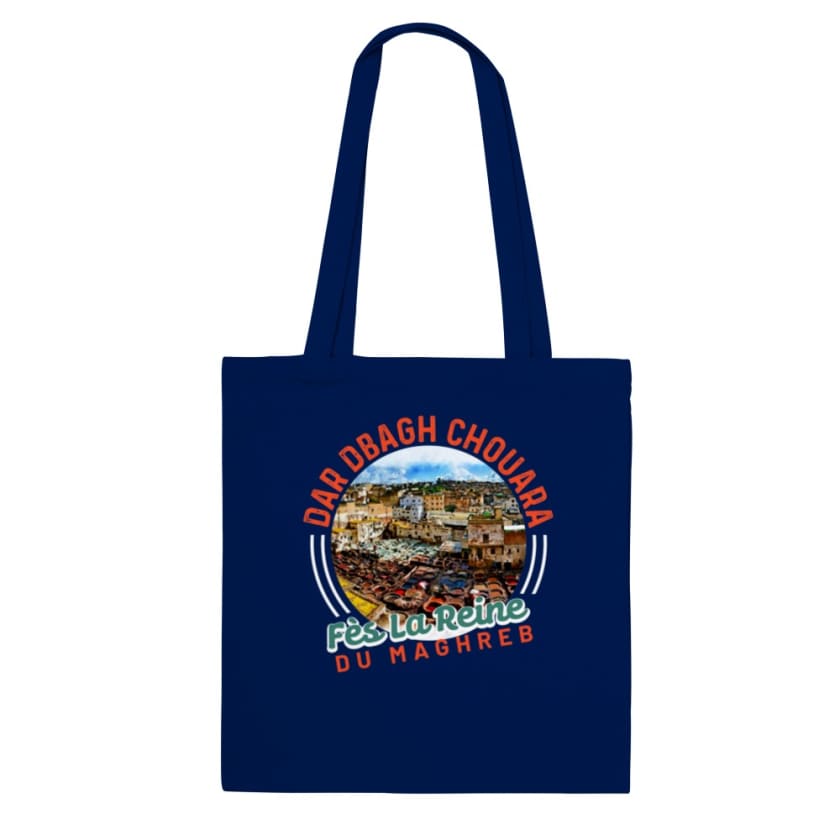 Tote Bag Dar Dbagh Chouara Fès La reine du Maghreb - Navy - 
