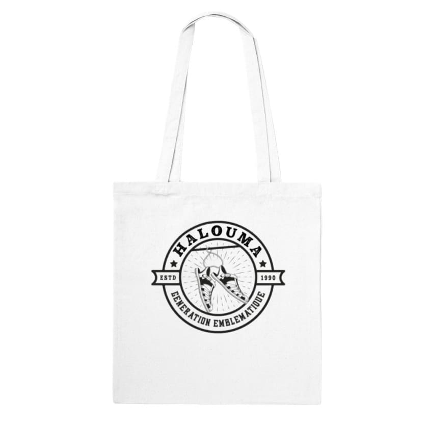 Tote Bag Halouma vintage - Blanc - Print Material