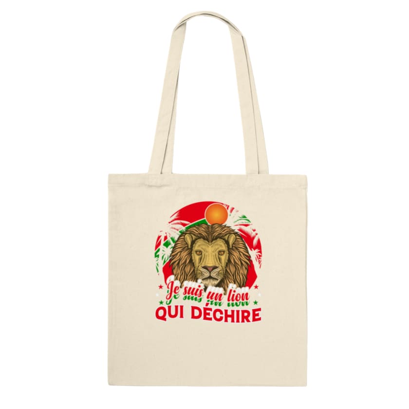 Tote Bag je suis un lion qui déchire - Natural - Print 