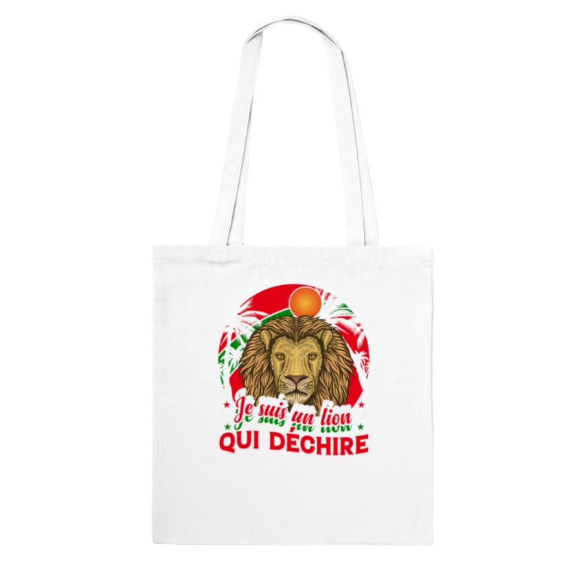Tote Bag je suis un lion qui déchire - White - Print 