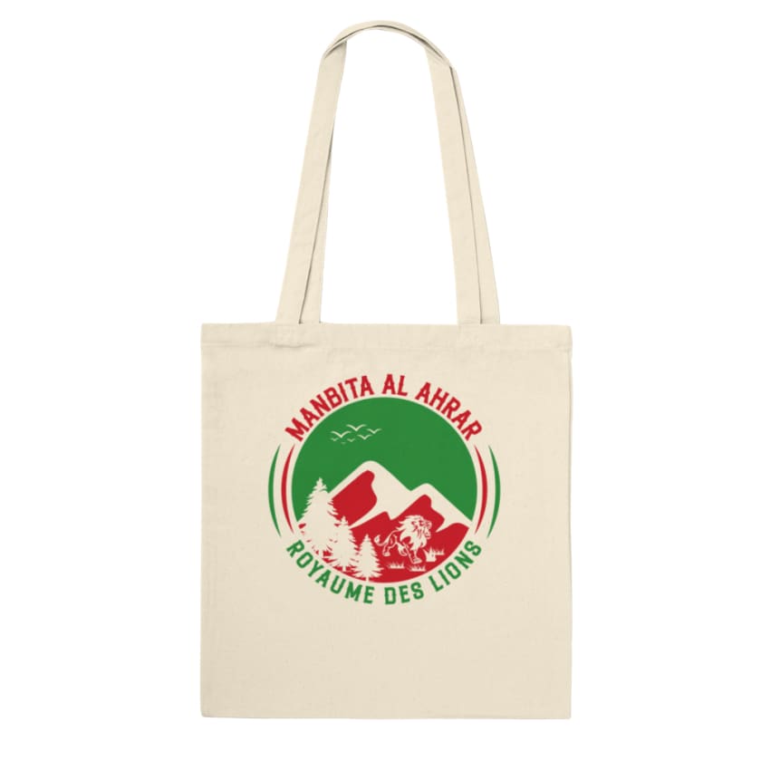 Tote Bag manbita Al Ahrar royaume des lions - Natural - 