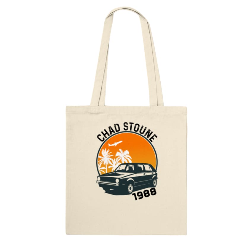 Tote Bag Maroc chad stoun golf 1988 - Natural - Print 
