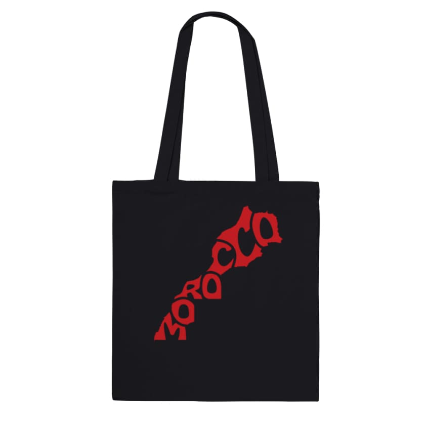 Tote Bag Morocco - Black - Print Material