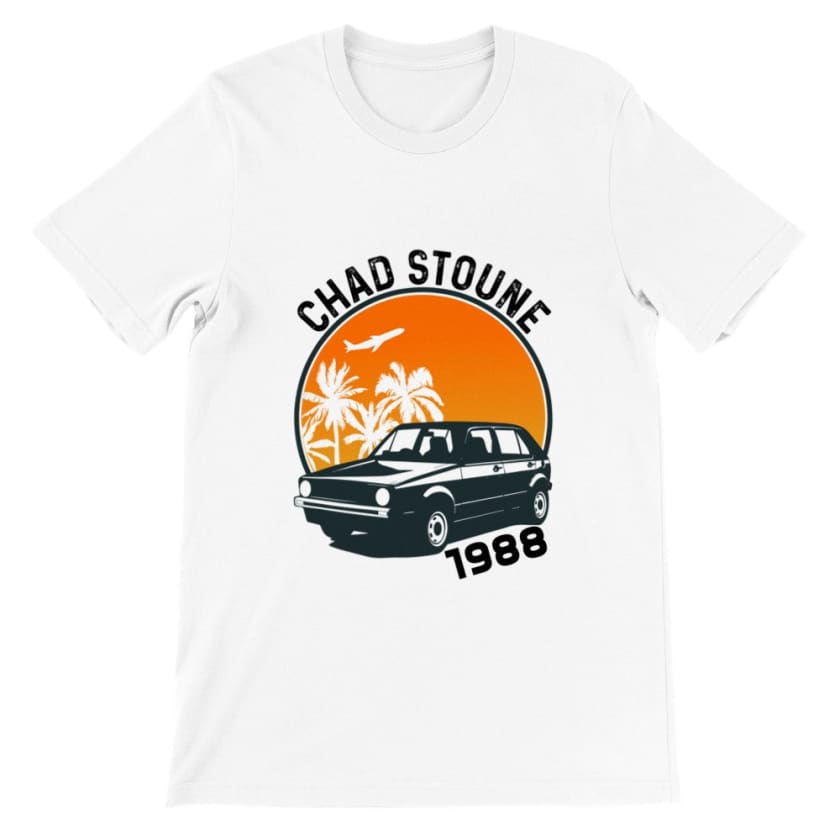 t shirt Maroc chad stoun golf 1988 - White / S - Print 