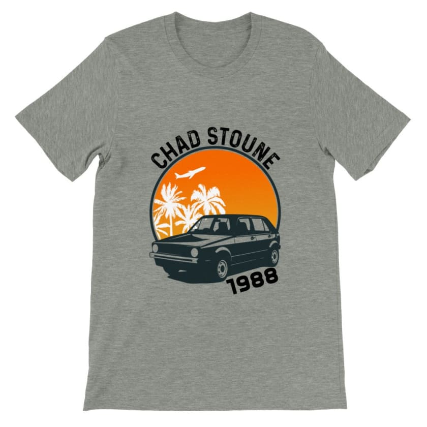 t shirt Maroc chad stoun golf 1988 - Athletic Heather / S - 