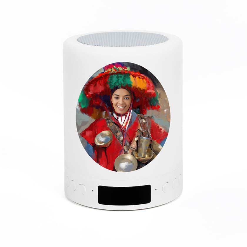 Veilleuse LED personnalisée Visage Guerrab au Visage