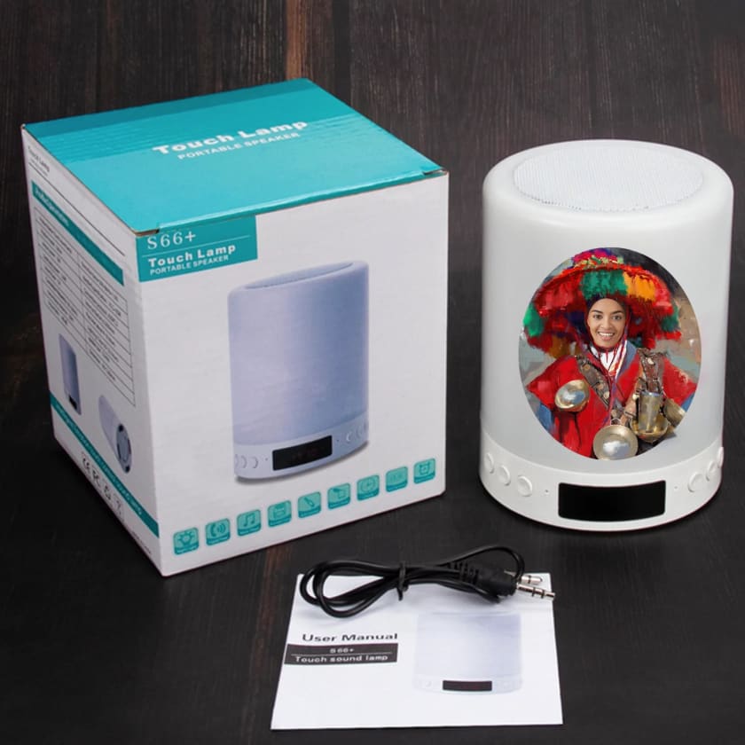 Veilleuse LED personnalisée Visage Guerrab au Visage